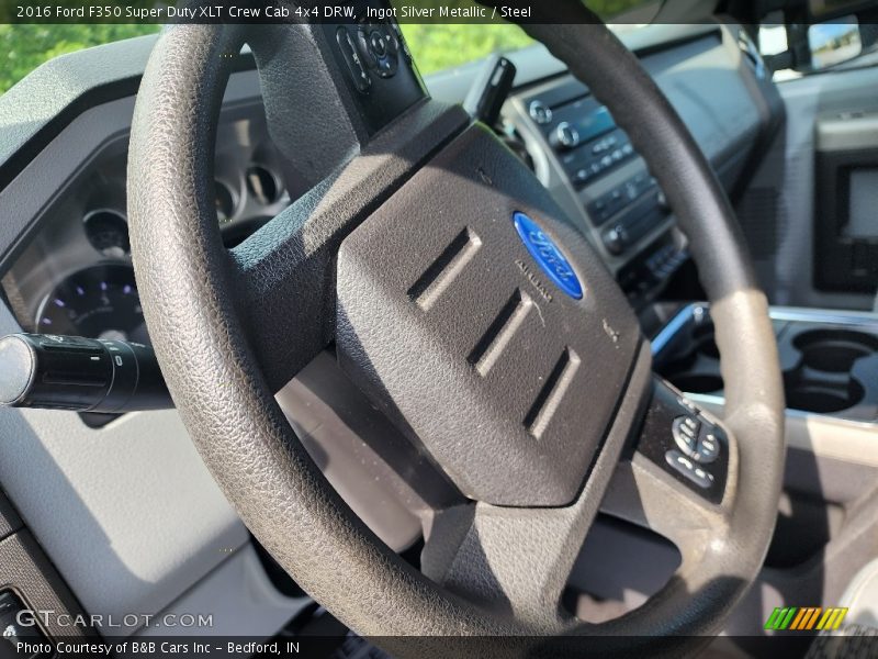 Ingot Silver Metallic / Steel 2016 Ford F350 Super Duty XLT Crew Cab 4x4 DRW