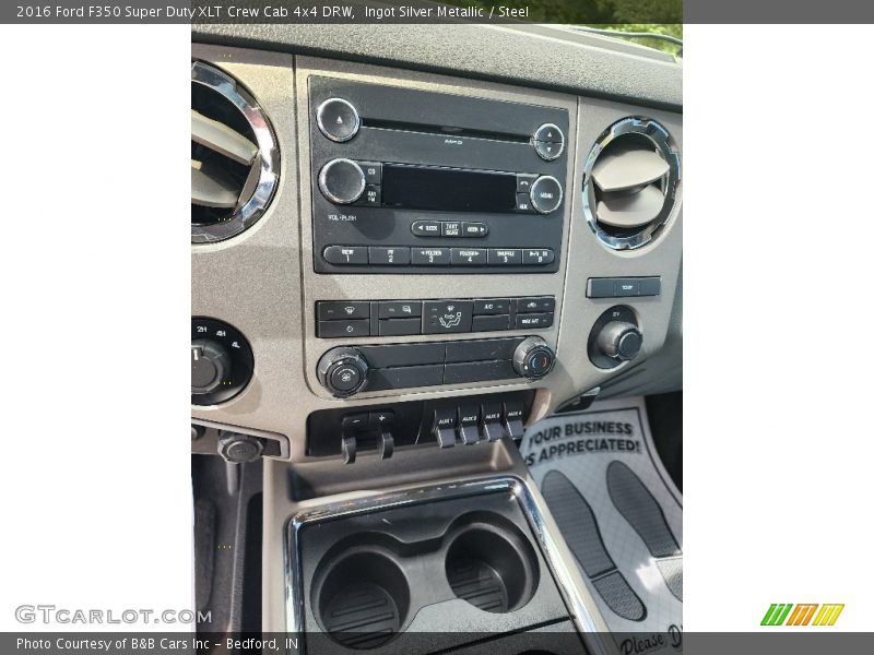 Ingot Silver Metallic / Steel 2016 Ford F350 Super Duty XLT Crew Cab 4x4 DRW