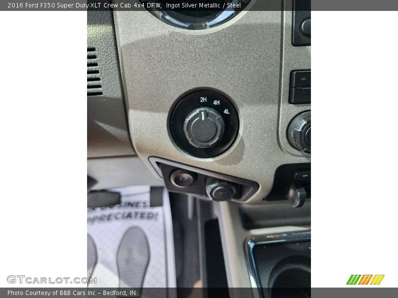 Ingot Silver Metallic / Steel 2016 Ford F350 Super Duty XLT Crew Cab 4x4 DRW