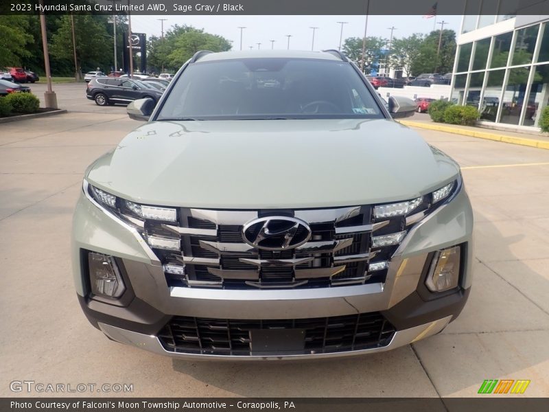 Sage Gray / Black 2023 Hyundai Santa Cruz Limited AWD