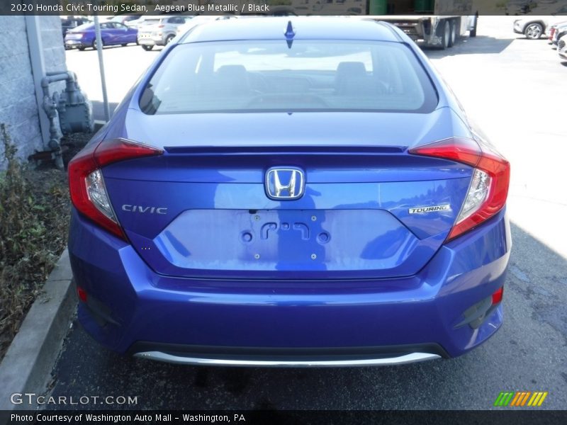 Aegean Blue Metallic / Black 2020 Honda Civic Touring Sedan