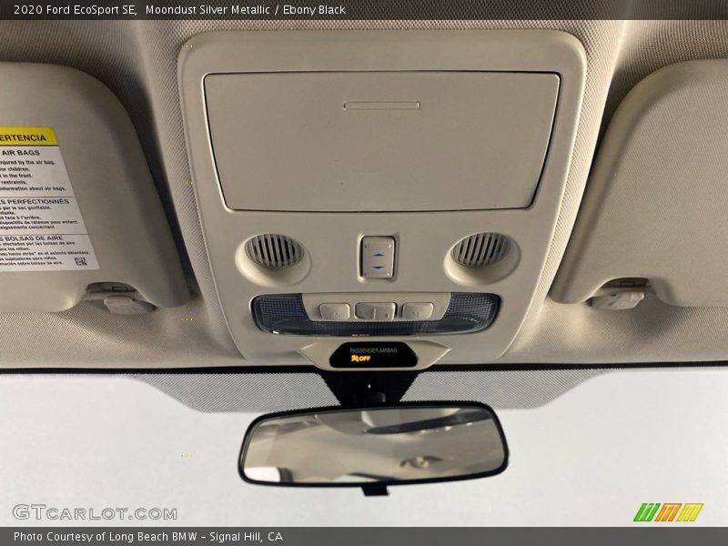 Moondust Silver Metallic / Ebony Black 2020 Ford EcoSport SE