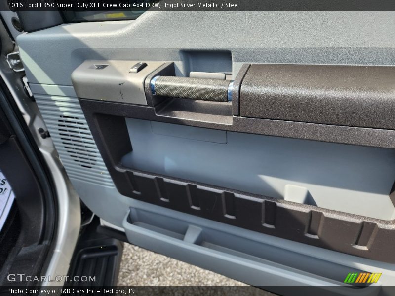 Ingot Silver Metallic / Steel 2016 Ford F350 Super Duty XLT Crew Cab 4x4 DRW