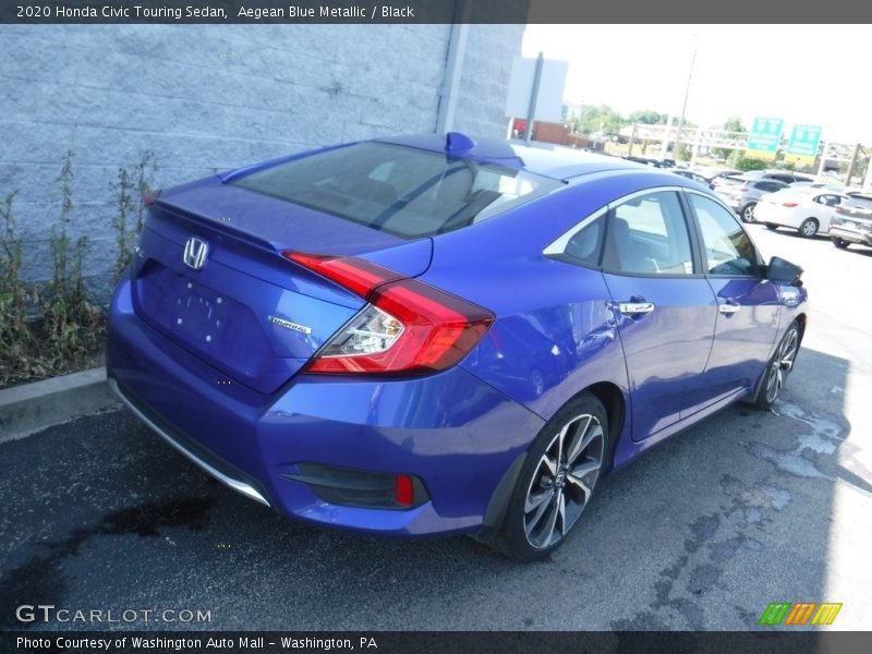 Aegean Blue Metallic / Black 2020 Honda Civic Touring Sedan