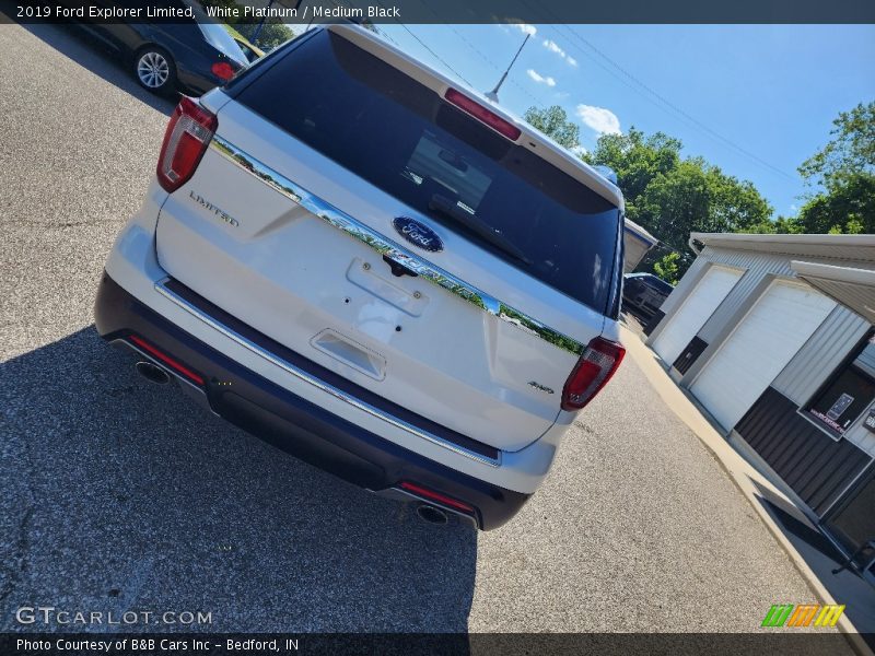 White Platinum / Medium Black 2019 Ford Explorer Limited