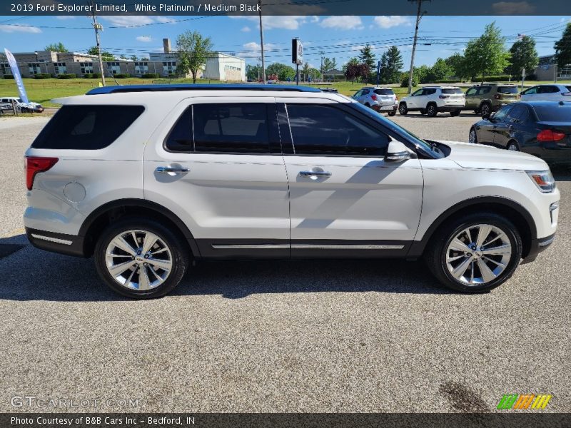 White Platinum / Medium Black 2019 Ford Explorer Limited