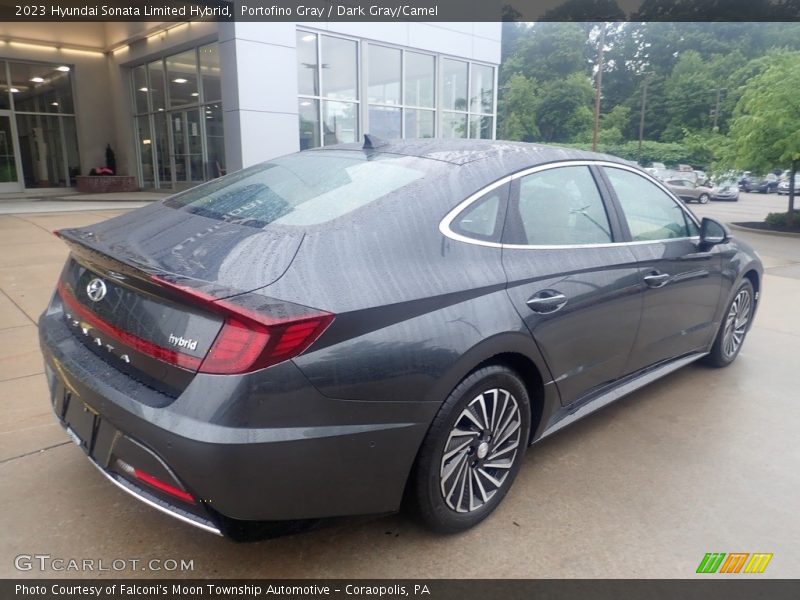 Portofino Gray / Dark Gray/Camel 2023 Hyundai Sonata Limited Hybrid