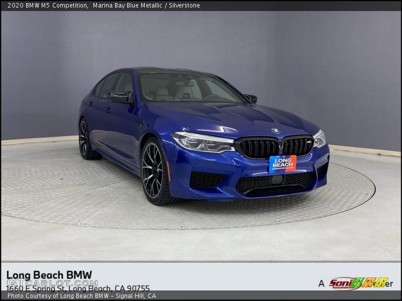 Marina Bay Blue Metallic / Silverstone 2020 BMW M5 Competition