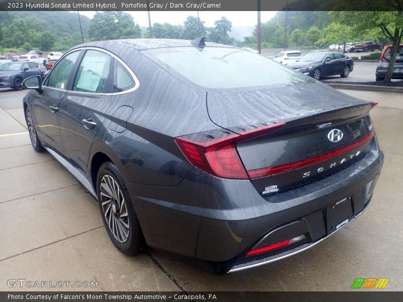 Portofino Gray / Dark Gray/Camel 2023 Hyundai Sonata Limited Hybrid