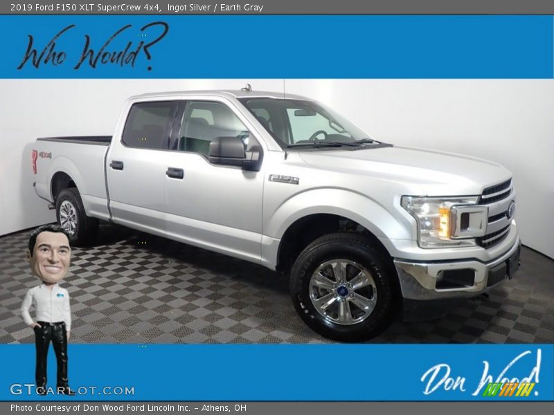 Ingot Silver / Earth Gray 2019 Ford F150 XLT SuperCrew 4x4