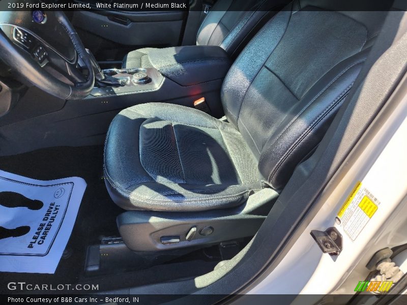 White Platinum / Medium Black 2019 Ford Explorer Limited