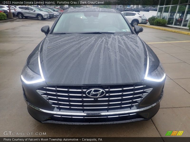 Portofino Gray / Dark Gray/Camel 2023 Hyundai Sonata Limited Hybrid
