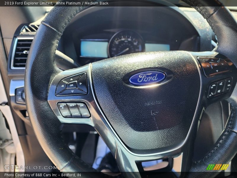 White Platinum / Medium Black 2019 Ford Explorer Limited