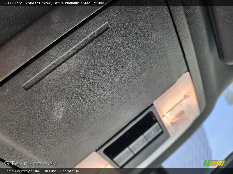 White Platinum / Medium Black 2019 Ford Explorer Limited