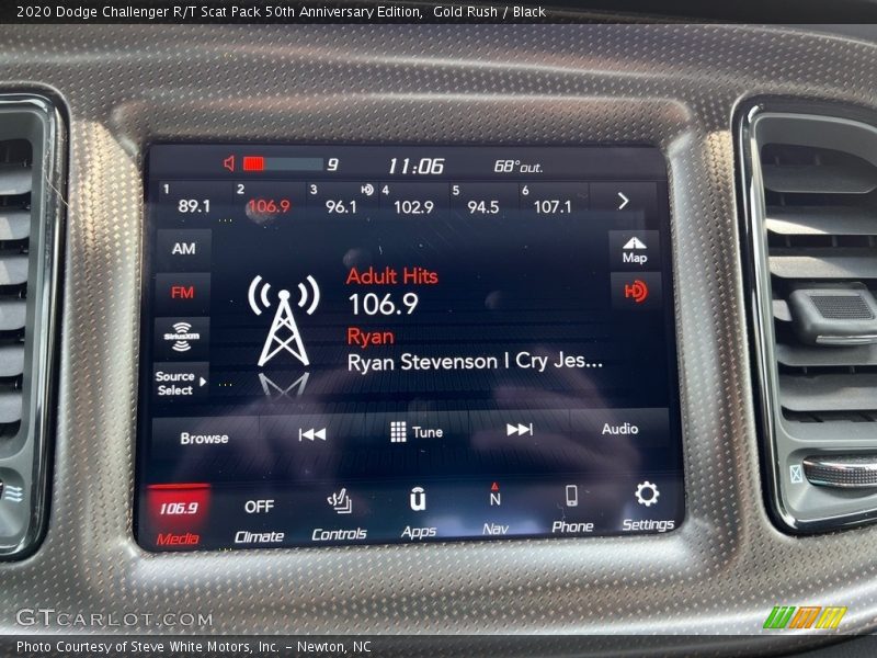 Audio System of 2020 Challenger R/T Scat Pack 50th Anniversary Edition