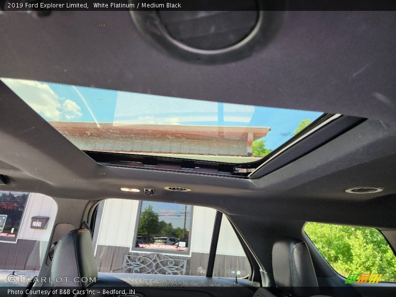 White Platinum / Medium Black 2019 Ford Explorer Limited