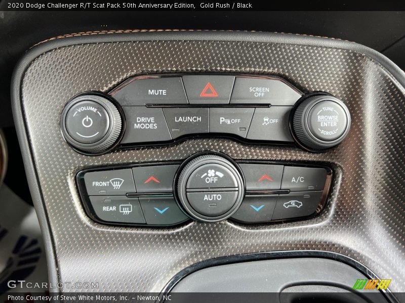 Controls of 2020 Challenger R/T Scat Pack 50th Anniversary Edition