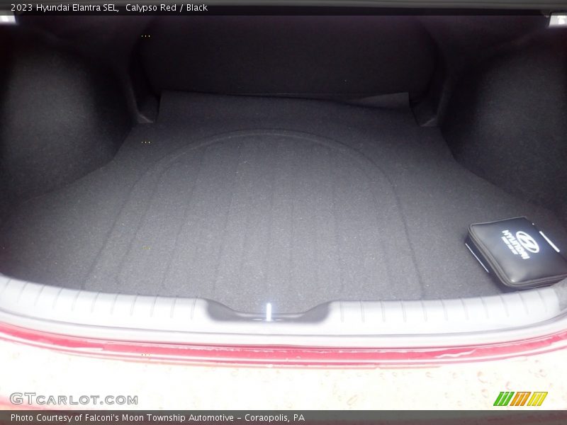 Calypso Red / Black 2023 Hyundai Elantra SEL