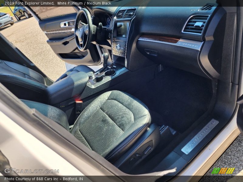 White Platinum / Medium Black 2019 Ford Explorer Limited