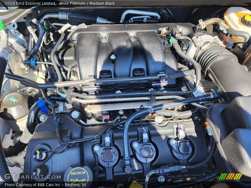 White Platinum / Medium Black 2019 Ford Explorer Limited