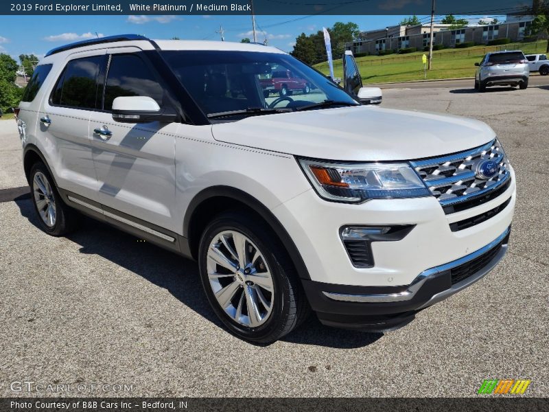 White Platinum / Medium Black 2019 Ford Explorer Limited