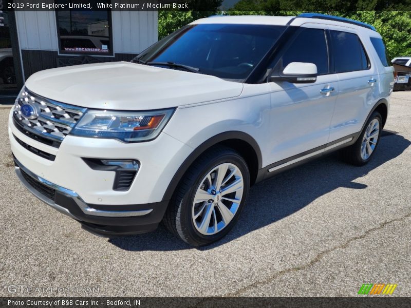 White Platinum / Medium Black 2019 Ford Explorer Limited