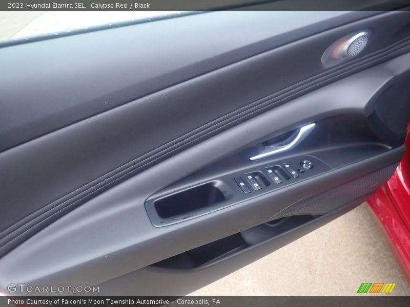 Calypso Red / Black 2023 Hyundai Elantra SEL