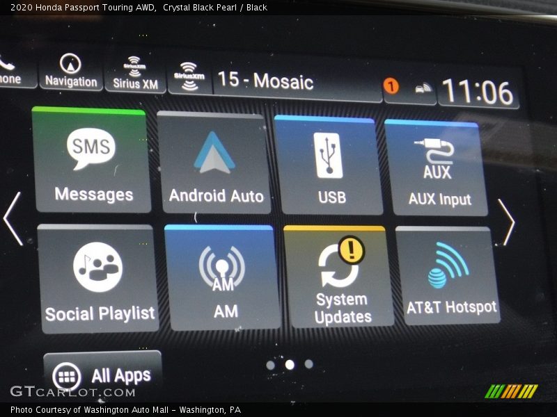 Crystal Black Pearl / Black 2020 Honda Passport Touring AWD