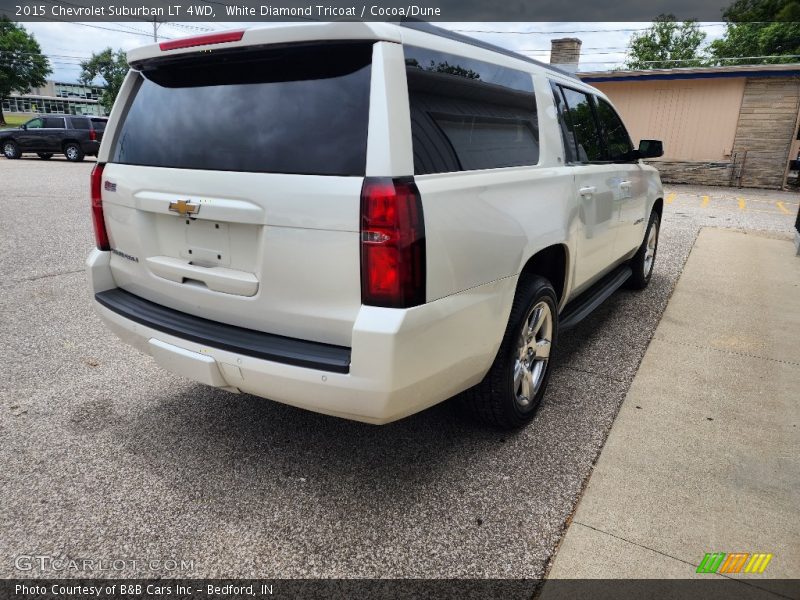 White Diamond Tricoat / Cocoa/Dune 2015 Chevrolet Suburban LT 4WD