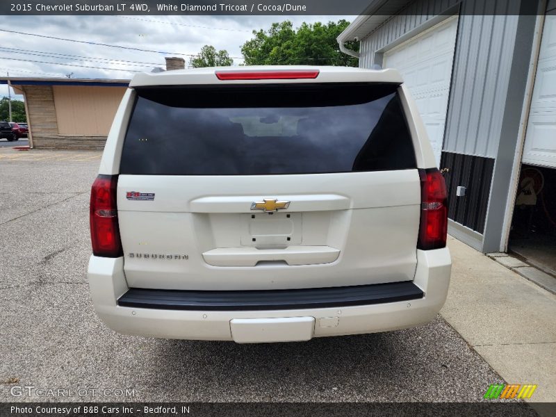 White Diamond Tricoat / Cocoa/Dune 2015 Chevrolet Suburban LT 4WD