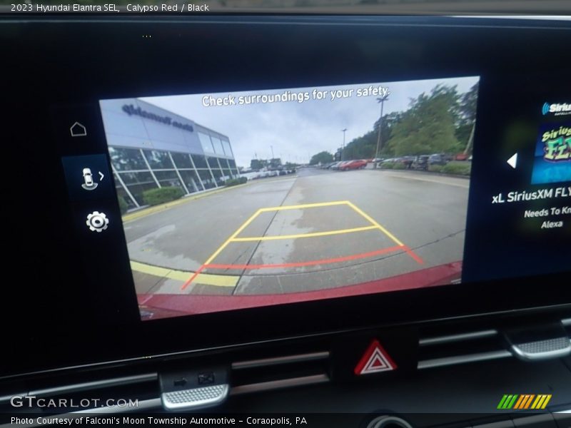 Calypso Red / Black 2023 Hyundai Elantra SEL