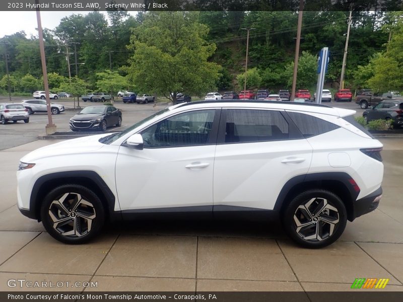 Serenity White / Black 2023 Hyundai Tucson SEL AWD