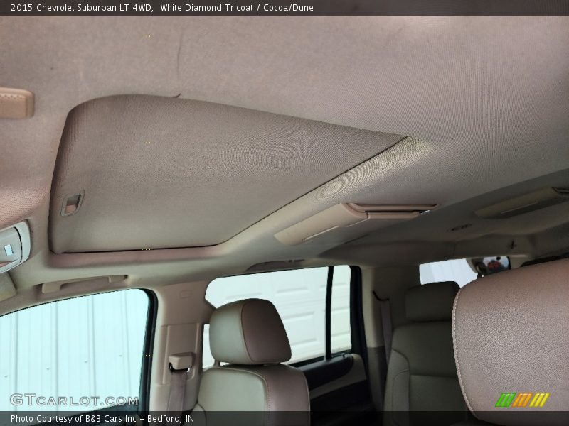 White Diamond Tricoat / Cocoa/Dune 2015 Chevrolet Suburban LT 4WD