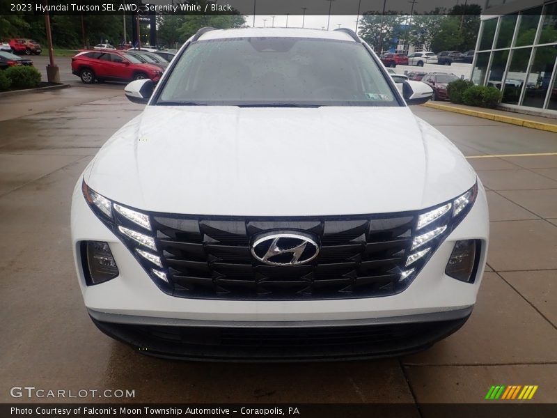 Serenity White / Black 2023 Hyundai Tucson SEL AWD