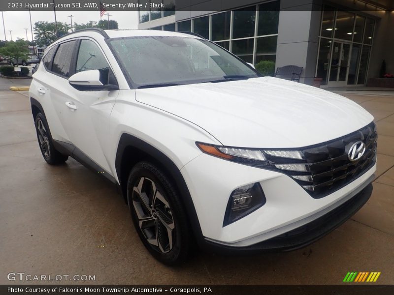 Serenity White / Black 2023 Hyundai Tucson SEL AWD