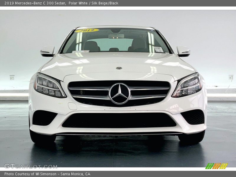 Polar White / Silk Beige/Black 2019 Mercedes-Benz C 300 Sedan