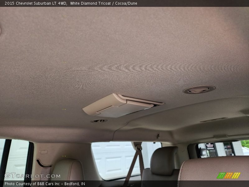 White Diamond Tricoat / Cocoa/Dune 2015 Chevrolet Suburban LT 4WD