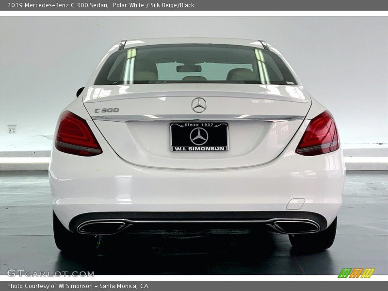 Polar White / Silk Beige/Black 2019 Mercedes-Benz C 300 Sedan