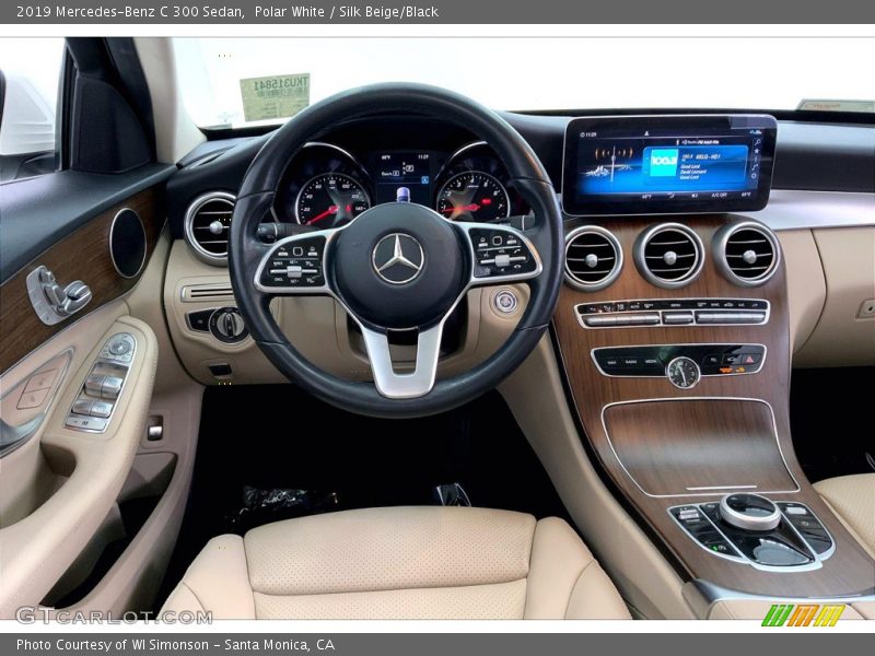 Polar White / Silk Beige/Black 2019 Mercedes-Benz C 300 Sedan