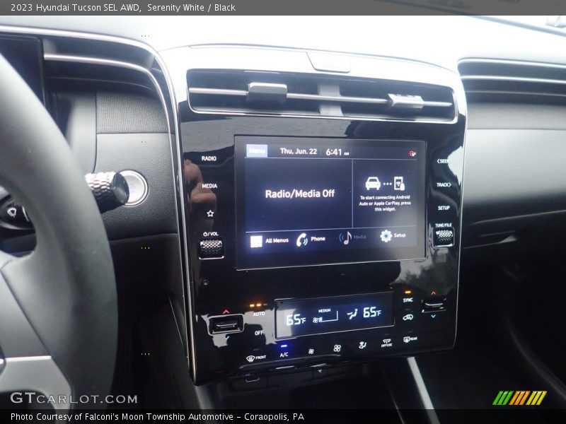 Serenity White / Black 2023 Hyundai Tucson SEL AWD