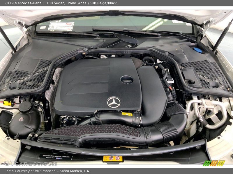 Polar White / Silk Beige/Black 2019 Mercedes-Benz C 300 Sedan