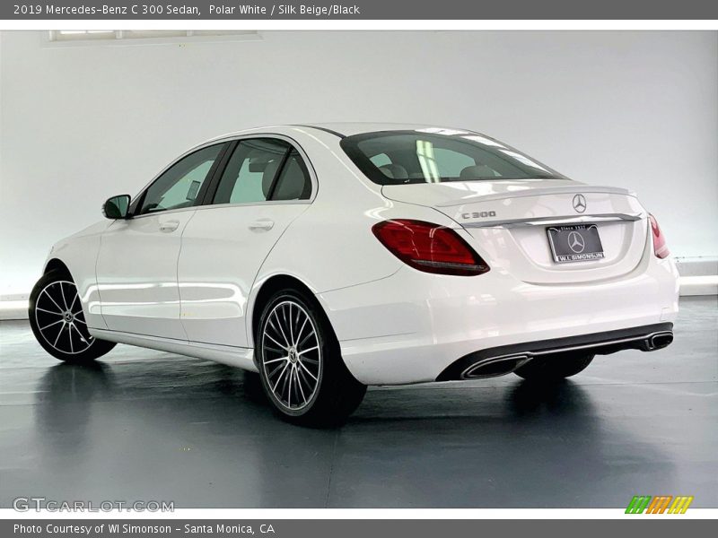 Polar White / Silk Beige/Black 2019 Mercedes-Benz C 300 Sedan