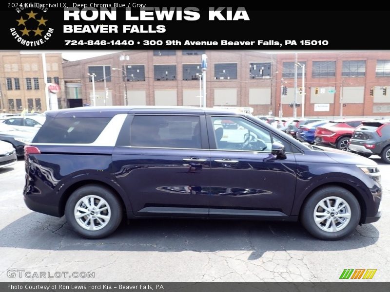 Deep Chroma Blue / Gray 2024 Kia Carnival LX
