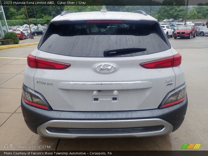 Cyber Silver / Gray 2023 Hyundai Kona Limited AWD