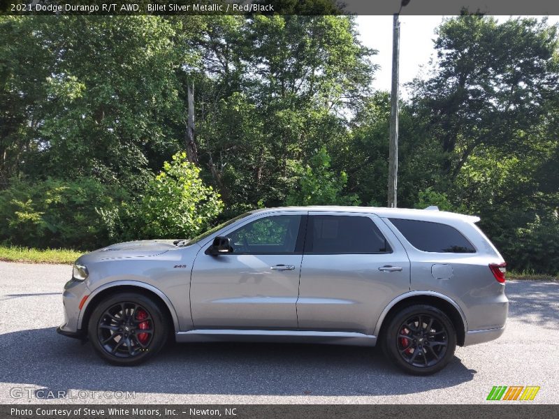 Billet Silver Metallic / Red/Black 2021 Dodge Durango R/T AWD