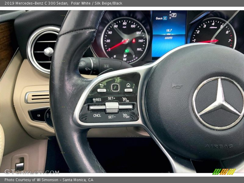 Polar White / Silk Beige/Black 2019 Mercedes-Benz C 300 Sedan