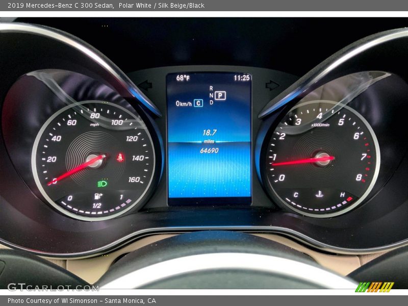 Polar White / Silk Beige/Black 2019 Mercedes-Benz C 300 Sedan