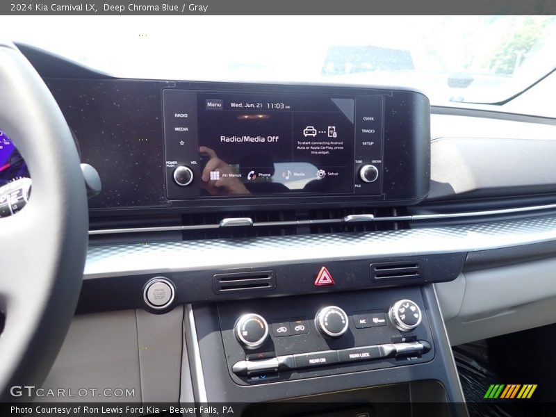 Controls of 2024 Carnival LX