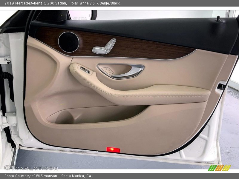Polar White / Silk Beige/Black 2019 Mercedes-Benz C 300 Sedan