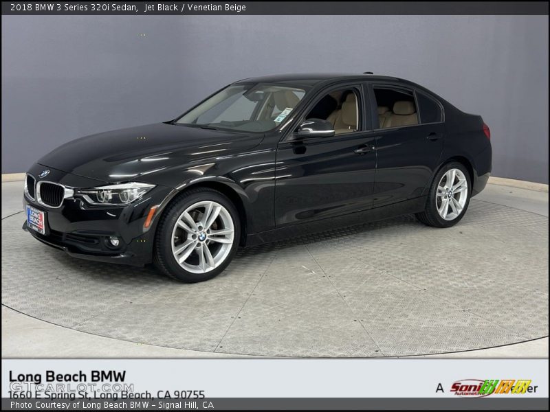 Jet Black / Venetian Beige 2018 BMW 3 Series 320i Sedan